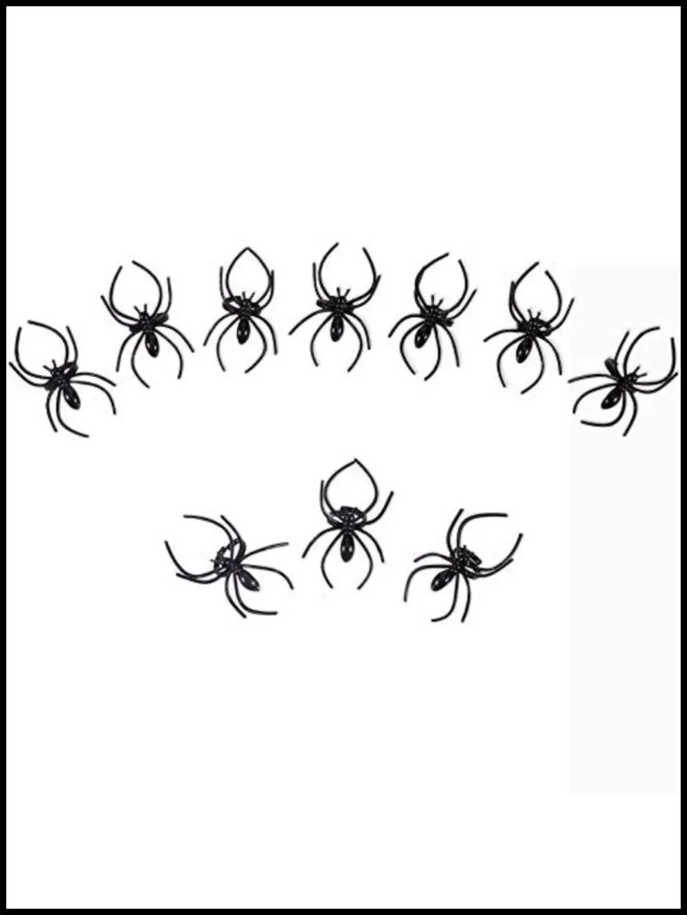 Halloween Spider Rings Bulk - 120 Pack Plastic Party Favors, Trick or Treat Bag